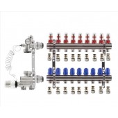 Коллектор в сборе KOER на 9 контуров нижнее подключение