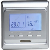 Терморегулятор IN-THERM E51 silver кнопочный для теплого пола