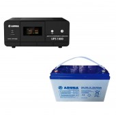 Комплект резервного питания Aruna UPS 1000 + аккумулятор GEL 100 А·ч