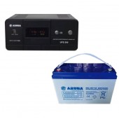 Комплект резервного питания Aruna UPS 500 + аккумулятор GEL 120 А·ч
