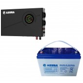 Комплект резервного питания Aruna UPS 500 WALL+ аккумулятор GEL 100 А·ч