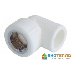 Колено с внутренней резьбой Kalde White 20x1/2"вр