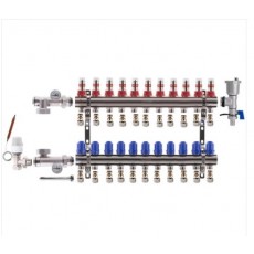 Коллектор в сборе KOER на 11 контуров боковое подключение