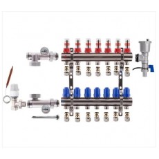 Коллектор в сборе KOER на 7 контуров боковое подключение