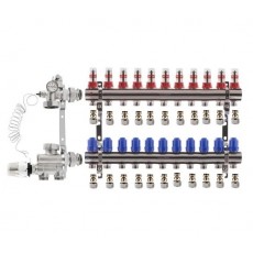 Коллектор в сборе KOER на 11 контуров нижнее подключение