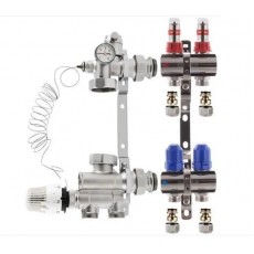 Коллектор в сборе KOER на 2 контура нижнее подключение