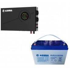 Комплект резервного питания ARUNA UPS 500 WALL и GEL 100 А·ч