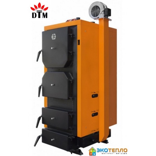 Котел на твердом топливе для отопления 13 кВт длительного горения