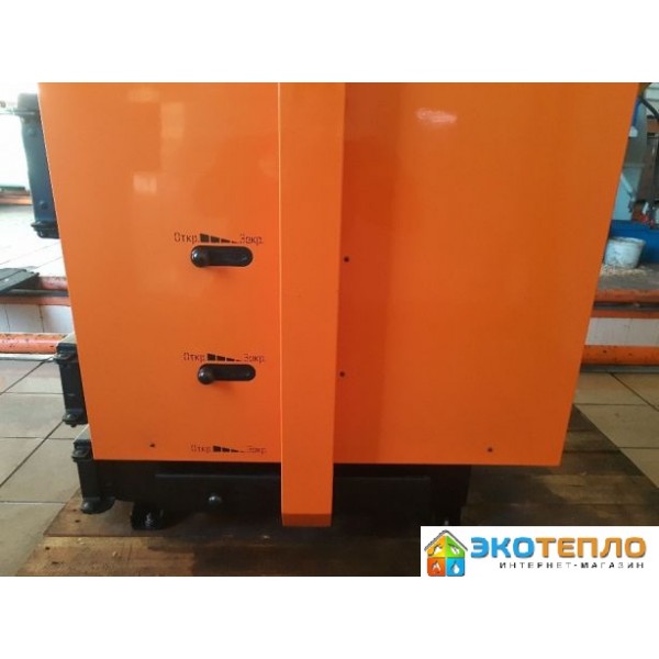 Котел на твердом топливе для отопления 13 кВт длительного горения