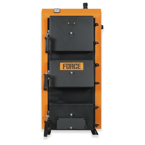 Котел на твердом топливе для отопления 17 кВт длительного горения