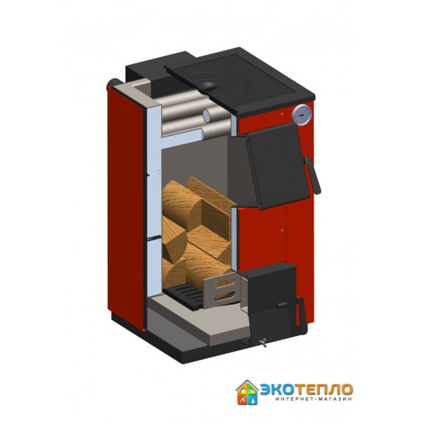 Котел на твердом топливе для отопления 12 кВт 