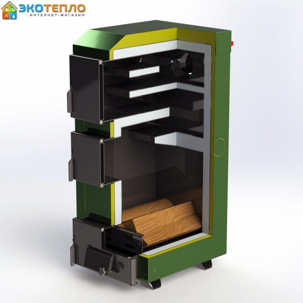 Котел на твердом топливе для отопления 16 кВт 