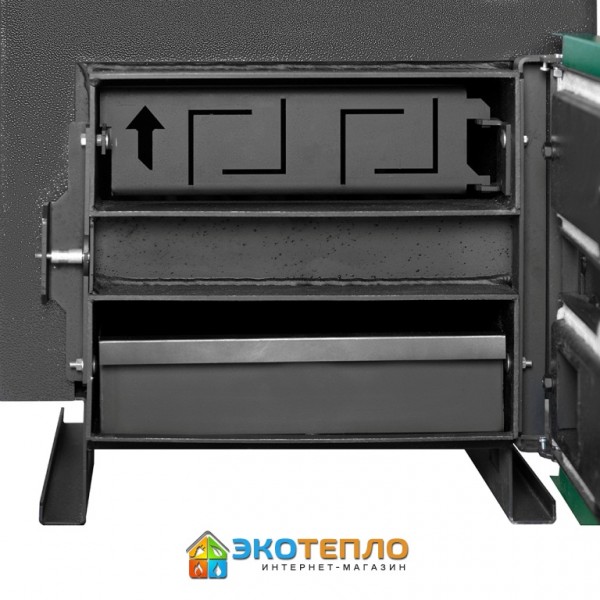 Котел на твердом топливе для отопления 26 кВт длительного горения