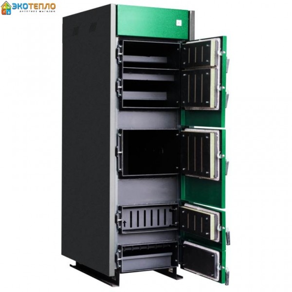 Котел на твердом топливе для отопления 80 кВт длительного горения