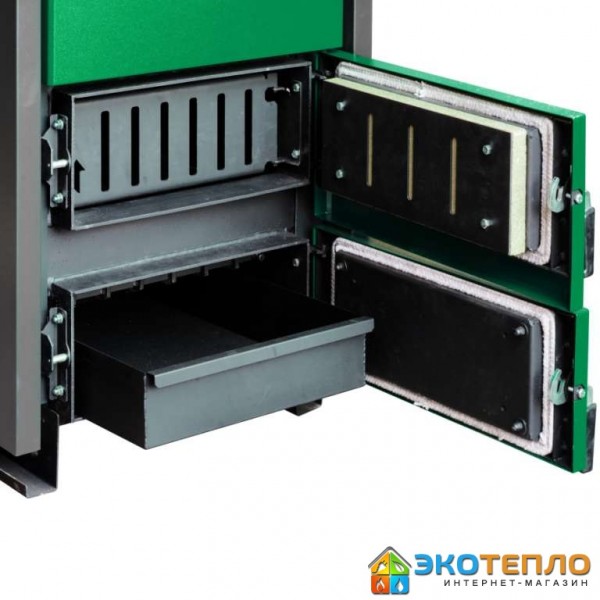 Котел на твердом топливе для отопления 80 кВт длительного горения