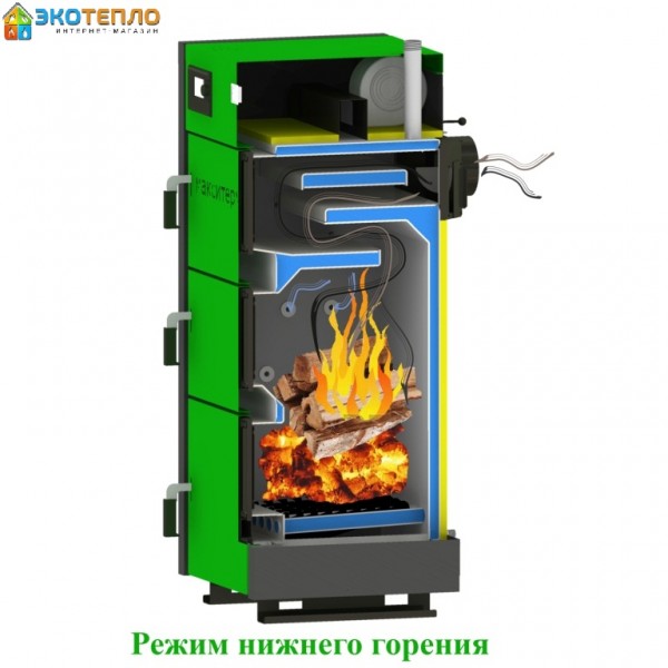 Котел на твердом топливе для отопления 50 кВт длительного горения