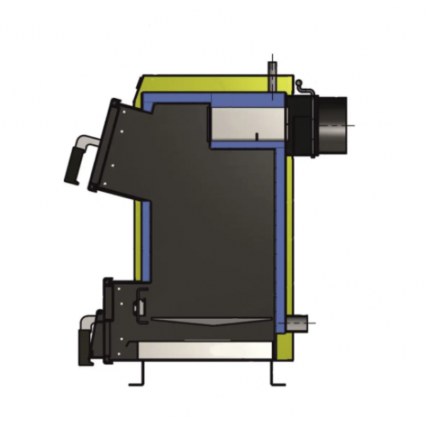 Котёл твердотопливный Макситерм Т5 16П с плитой (сталь 5 мм)