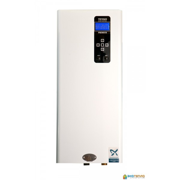 Электрический котел Tenko Премиум 10.5 кВт 380 В Grundfos с насосом Электрический котел Tenko Премиум 10.5 кВт 380 В Grundfos с насосом
