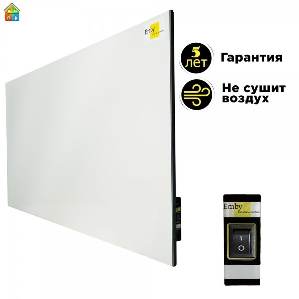 Керамический обогреватель Emby CH-800 белый с кнопкой