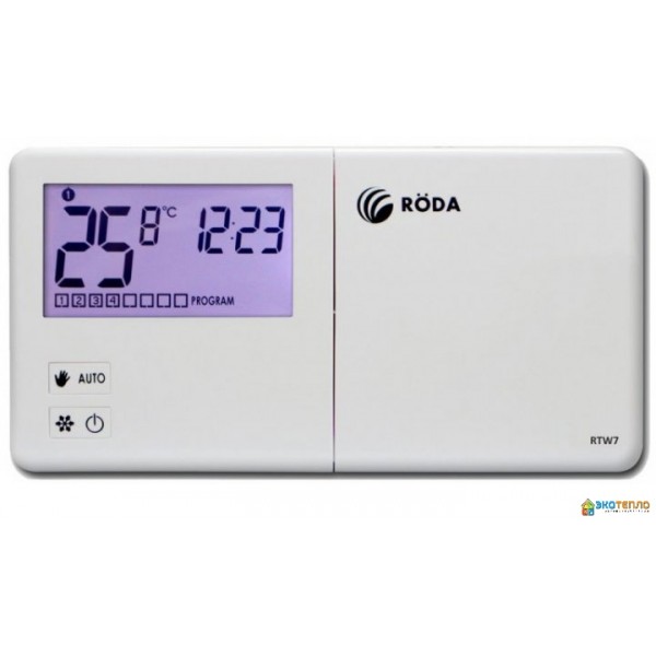 Терморегулятор RODA RTW7 (недельный программатор) Терморегулятор RODA RTW7 (недельный программатор)