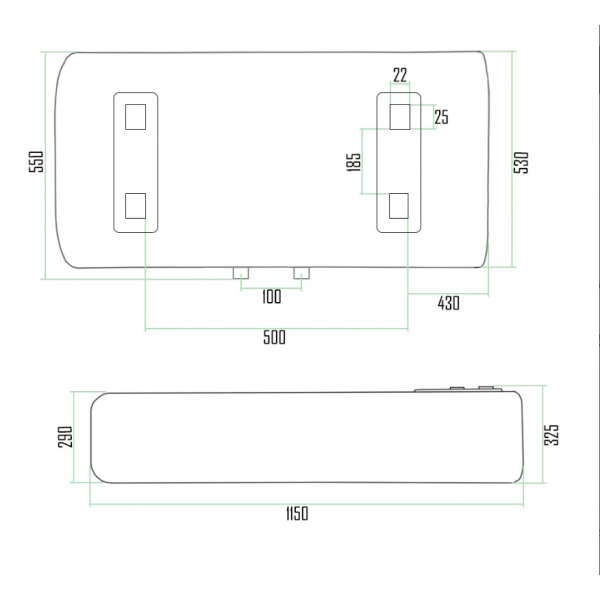 Водонагреватель Thermo Alliance DT100H20G(PD) горизонтальный
