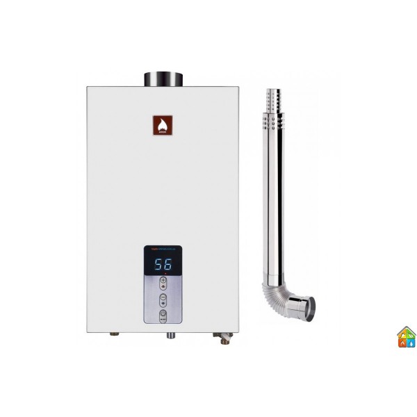 Газовая колонка турбированная Atem ВПГ-20Т (труба в комплекте)