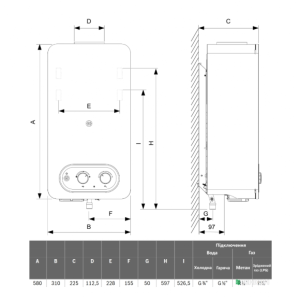 Газовая колонка Bosch Therm 4000 T4004 10L 23 Low NOx