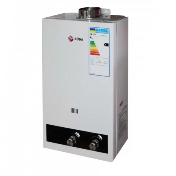Водонагрівач проточний газовий RODA JSD20-T2M без модуляції (труба у комплекті)