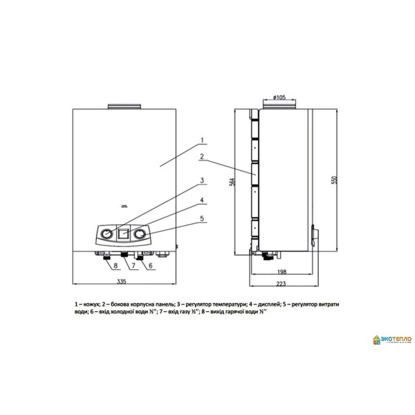 Газовая колонка Thermo GSD 20-10N 