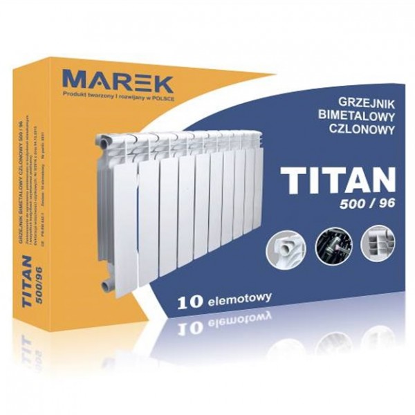 Радиатор секционный биметаллический MAREK TITAN 500/96 Радиатор секционный биметаллический MAREK TITAN 500/96