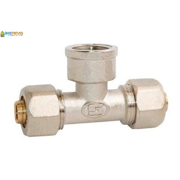 Тройник металлопластиковый обжимной Gross украина