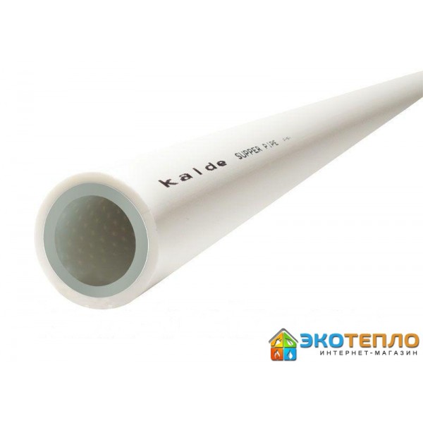 Труба Kalde White Stabi Super Pipe PN20 d40 белая