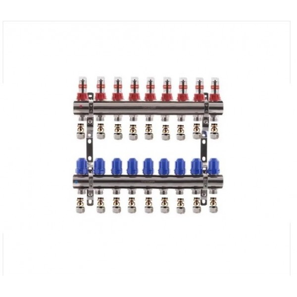 Коллектор для теплого пола KOER на 9 контуров Коллектор для теплого пола KOER на 9 контуров