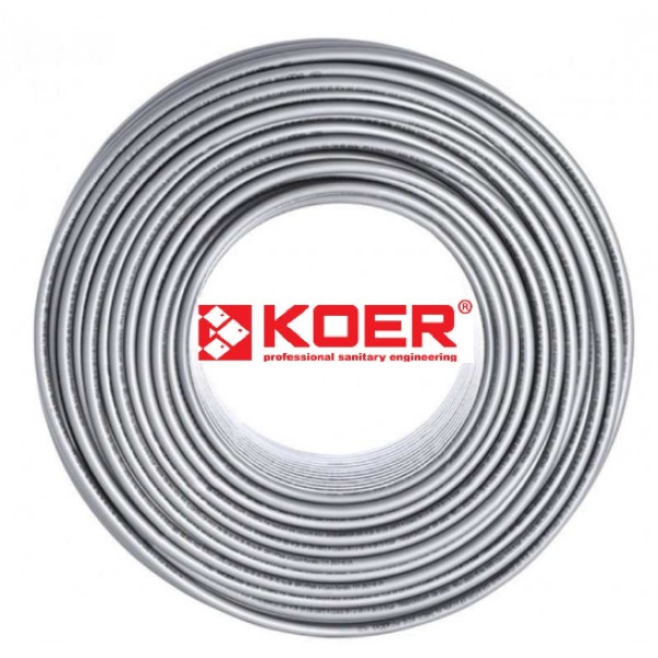 Труба для теплого пола KOER PEX-B EVOH 16*2,0 (SILVER)