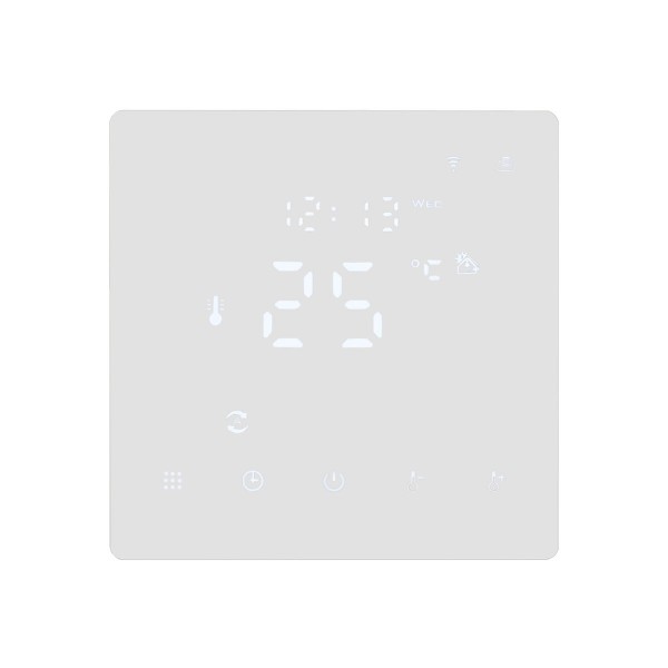 Цифровой Wi-Fi терморегулятор для тёплого пола Raftec R608W (WHITE)