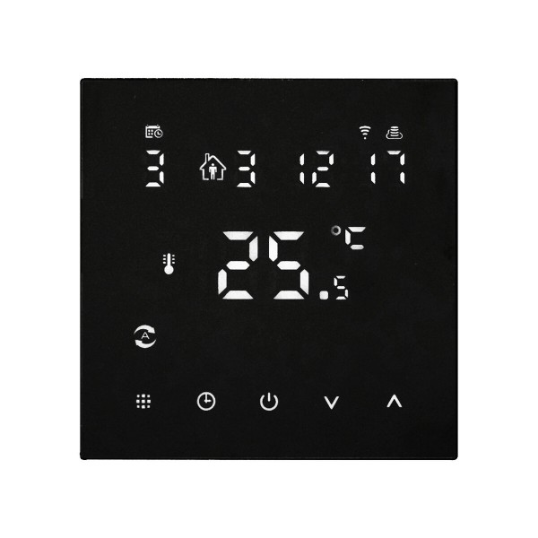 Цифровой Wi-Fi терморегулятор для тёплого пола Raftec R607B (BLACK)