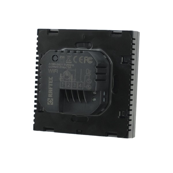 Цифровой Wi-Fi терморегулятор для тёплого пола Raftec R607B (BLACK)