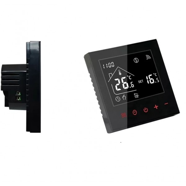 Терморегулятор для теплого пола программируемый Tervix M4A HGB - WIFI black  