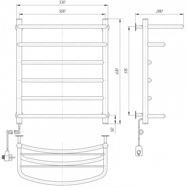 Полотенцесушитель Элна Каскад