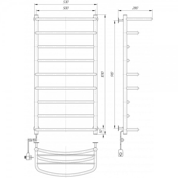 Полотенцесушитель Элна Каскад