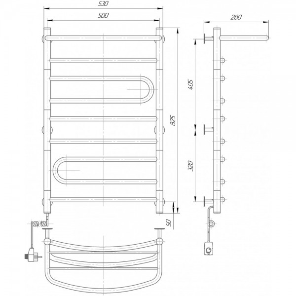 Полотенцесушитель Элна Парус