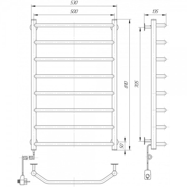 Полотенцесушитель Элна Трапеция