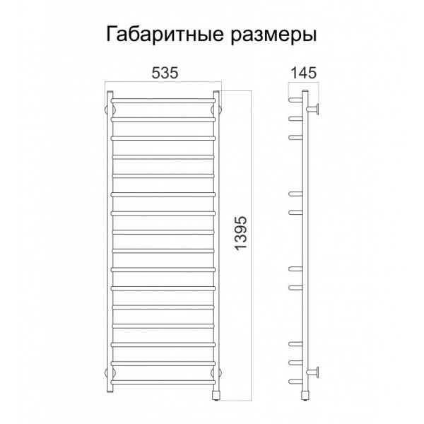 Полотенцесушитель белый Премьера
