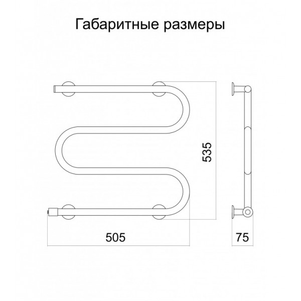 Полотенцесушитель Змейка М