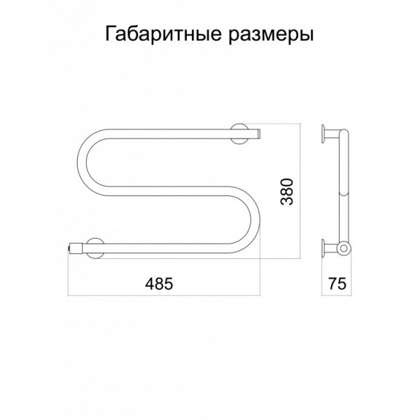 Полотенцесушитель Змейка S
