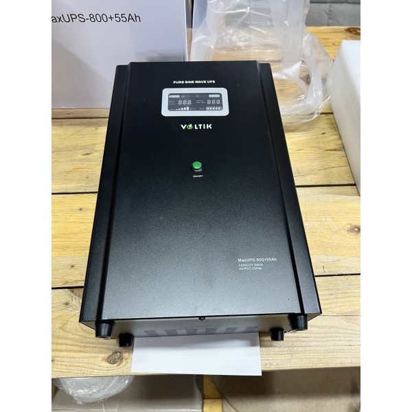 Комплект резервного питания ИБП Voltik MAX UPS 800 + аккумулятор 55 Ah