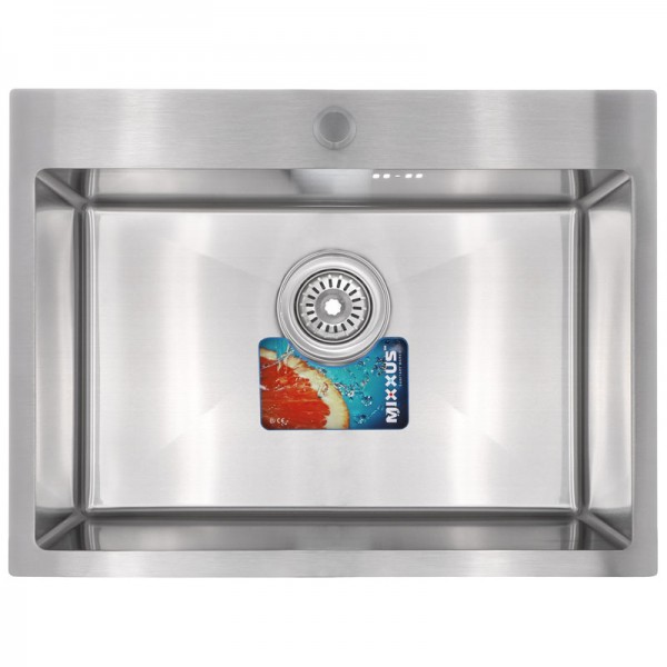 Набор Mixxus SET-6045-200x1.0-PVD Satin (мойка+смеситель+диспенсер+сушка для посуды)